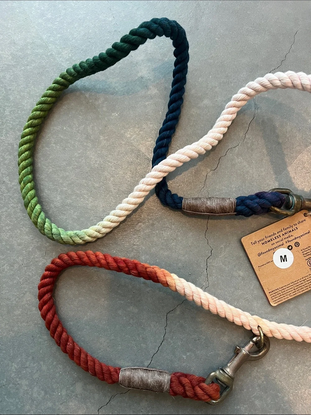 Ombré Rope Dog Leash